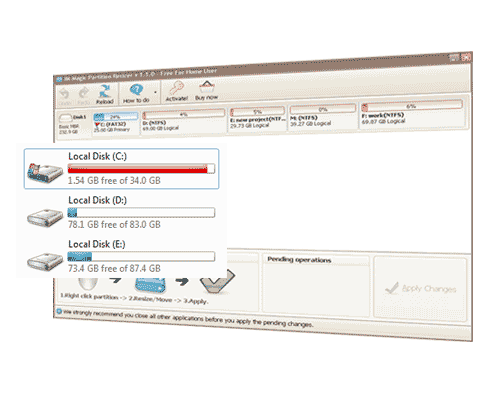 resize partition