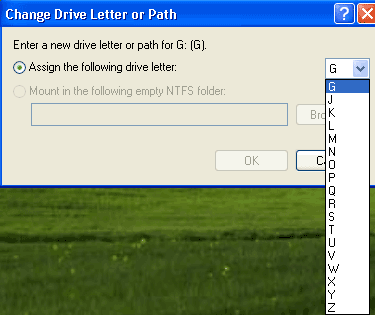 assign a different drive letter.