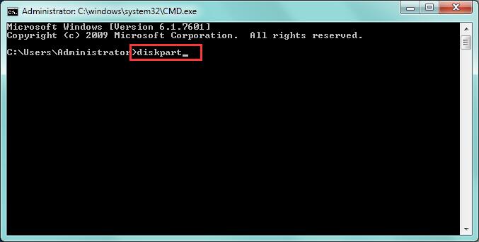 Step 2 to merge partitions with CMD diskpart