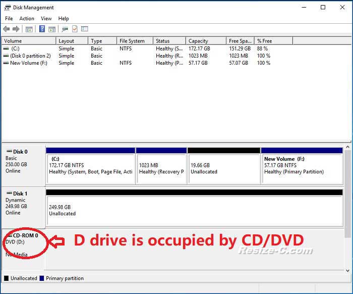 create d drive