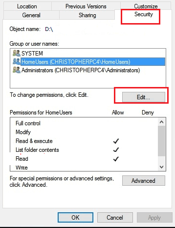 verwijder alleen-lezen in huishoudelijke Windows XP