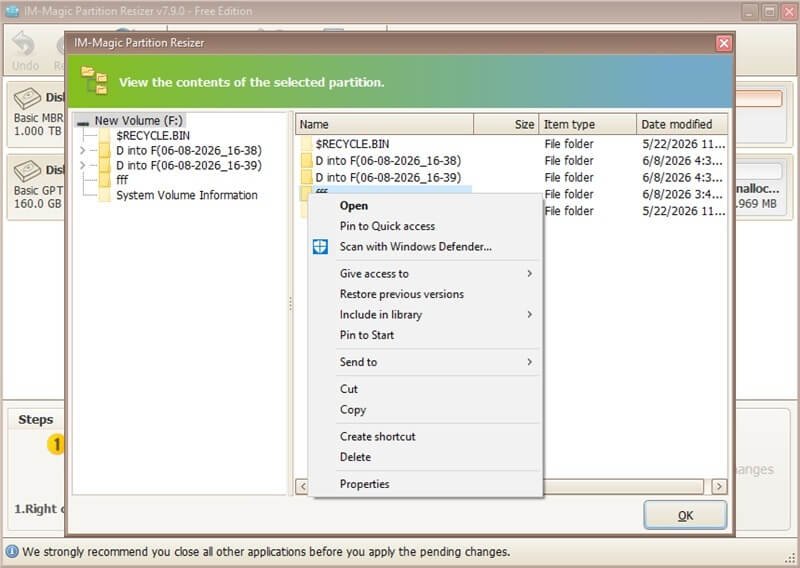 explore partition