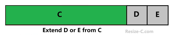 Extend D or E drive from C drive Windows