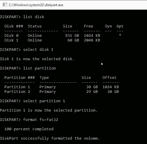 How to Format 128GB SD Card to FAT32 in Windows 11/10