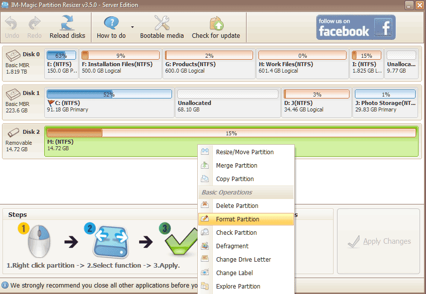 Format write protection from USB pen drive