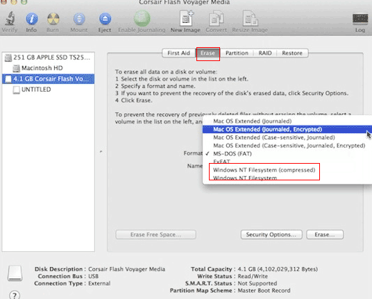 format drive fat32 mac