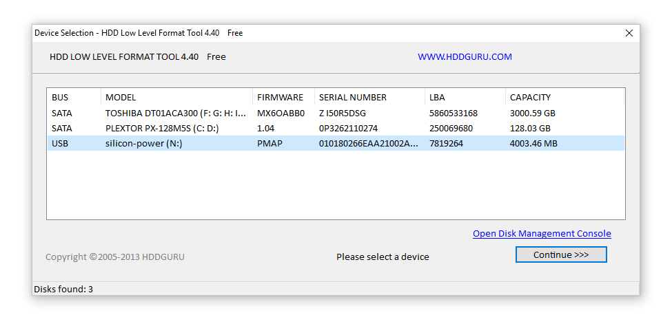 hdd low level format tool