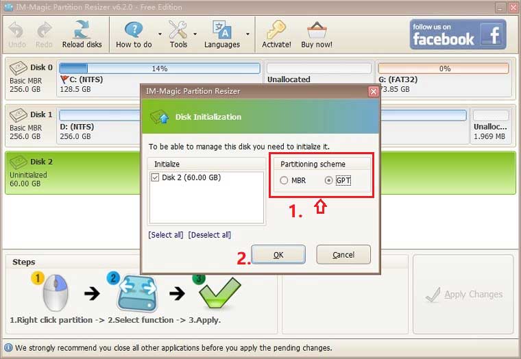 initialize disk