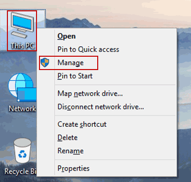 open disk management