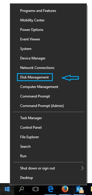 open disk management