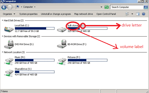 change boot disk drive letter xp