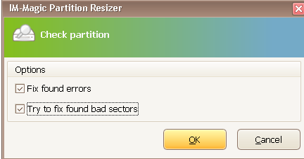 Check partition